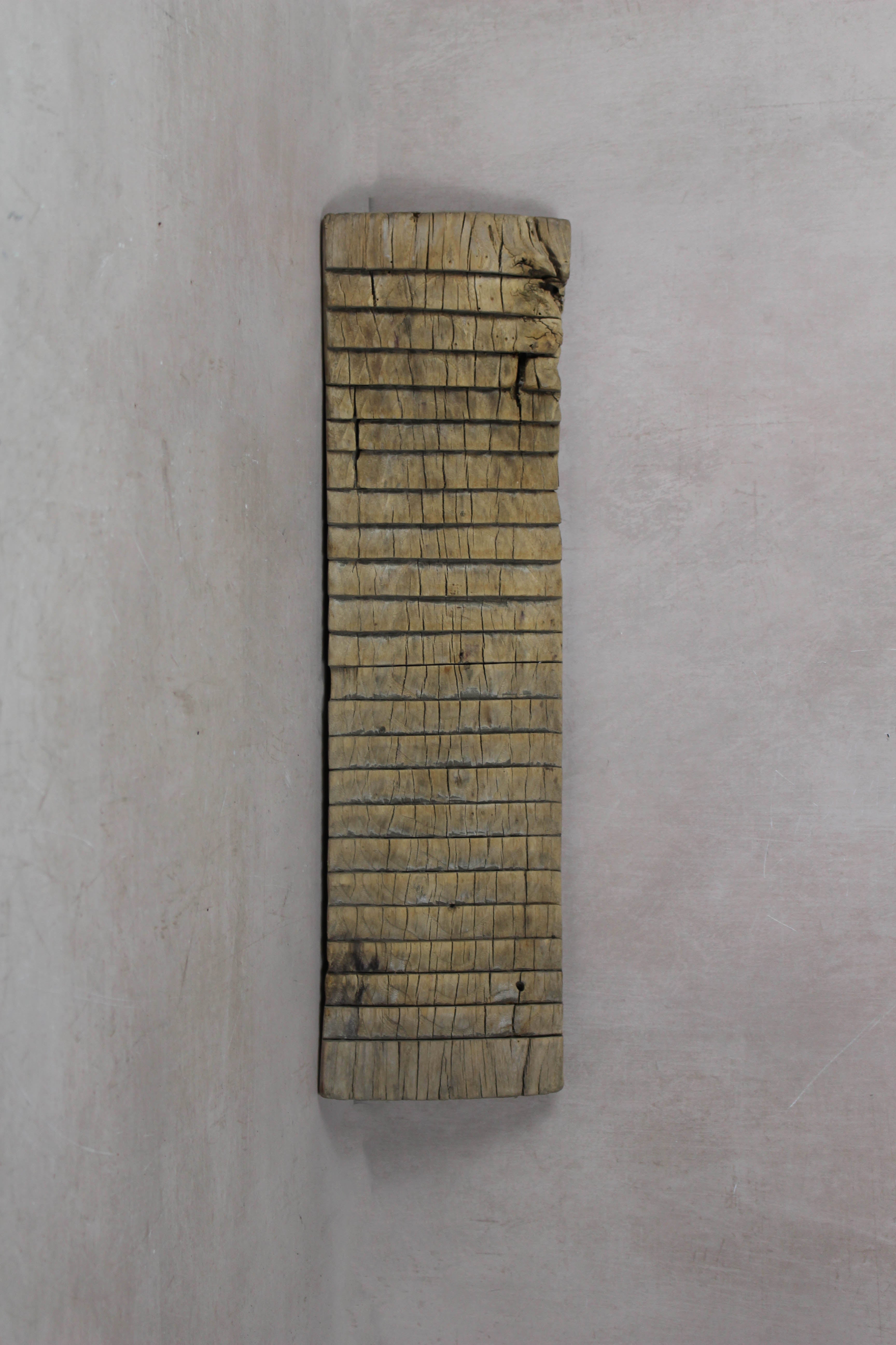Vintage Elm Wooden Washboard - 23