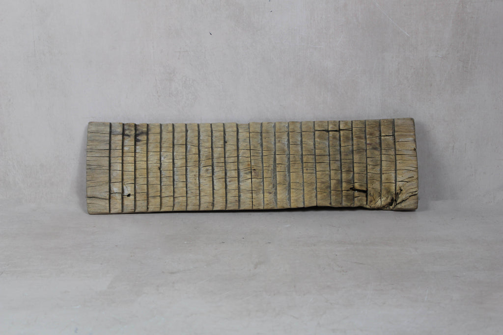 Vintage Elm Wooden Washboard - 23