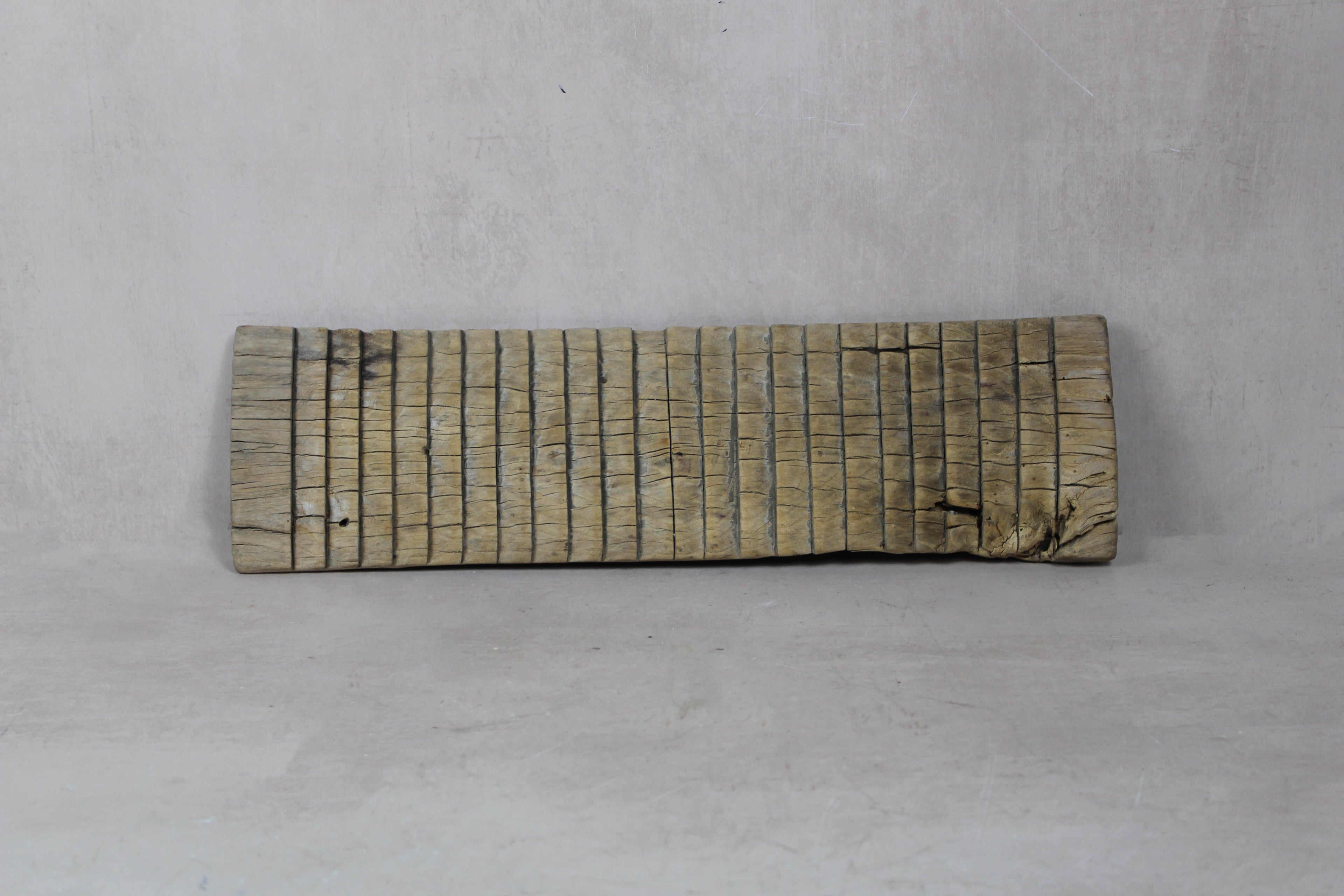 Vintage Elm Wooden Washboard - 23