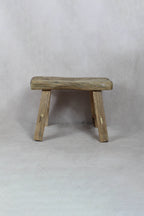 Vintage Rustic Stool Small - Elm wood - 38