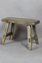 Vintage Rustic Stool Small - Elm wood - 40
