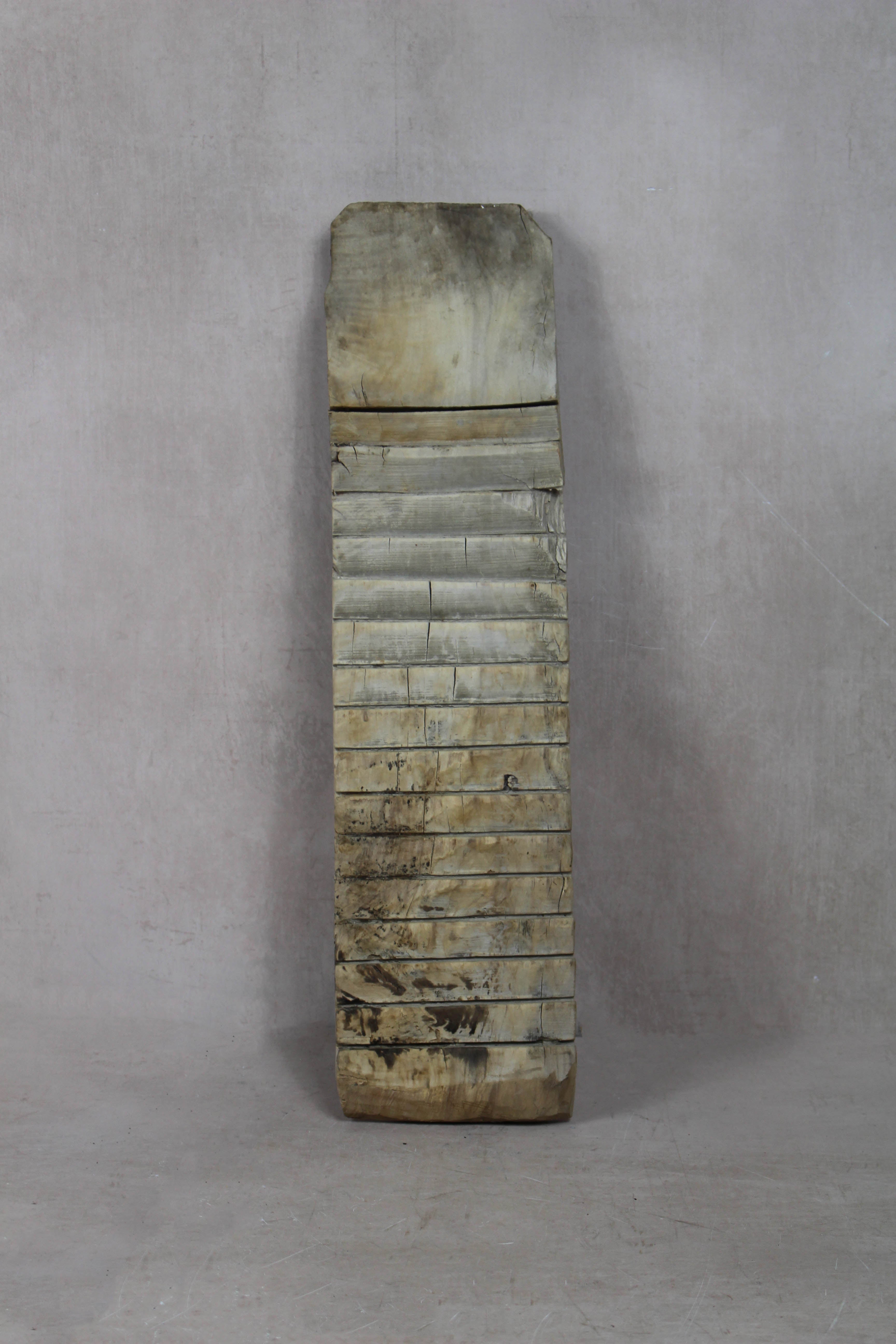 Vintage Elm Wooden Washboard - 27