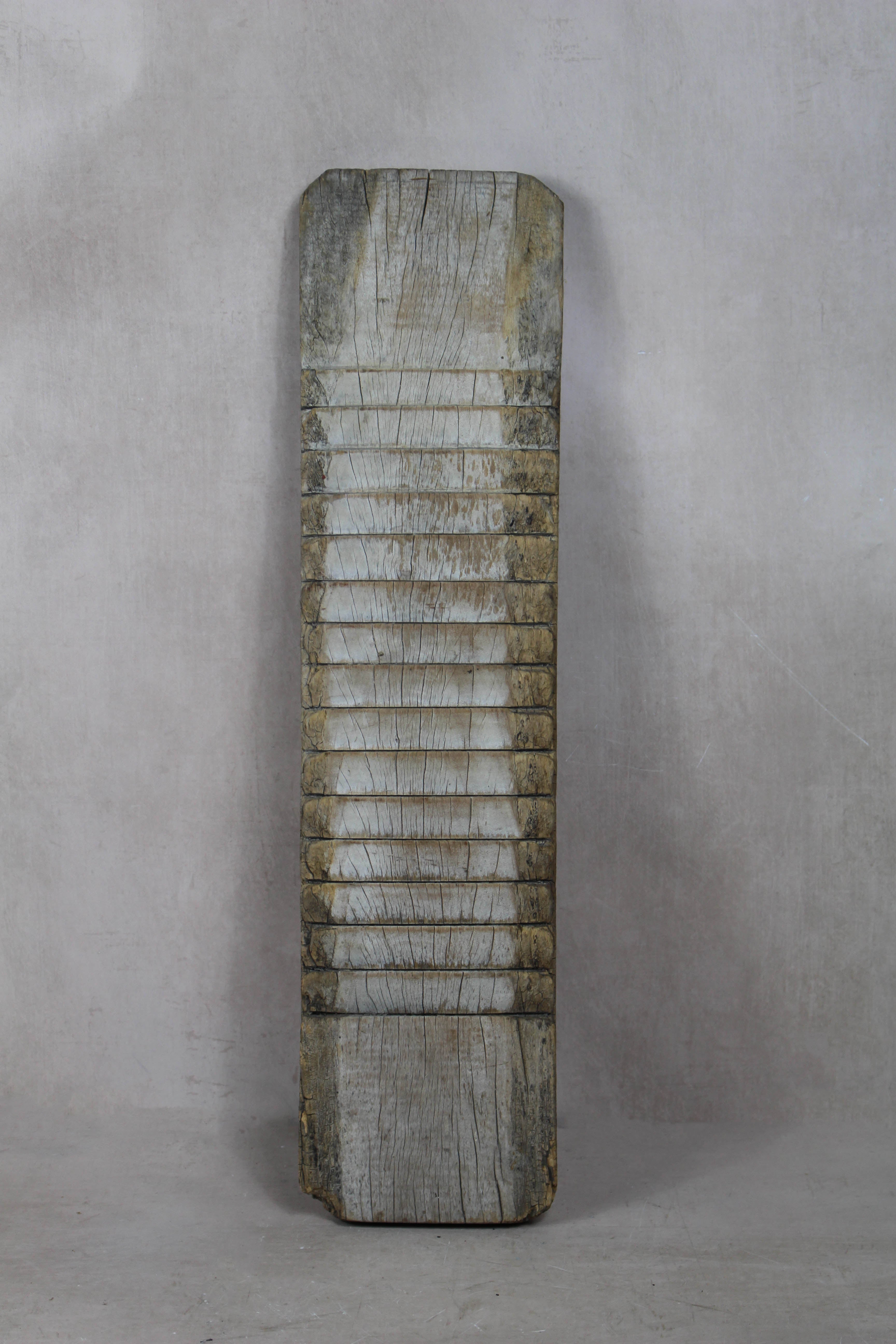 Vintage Elm Wooden Washboard - 30