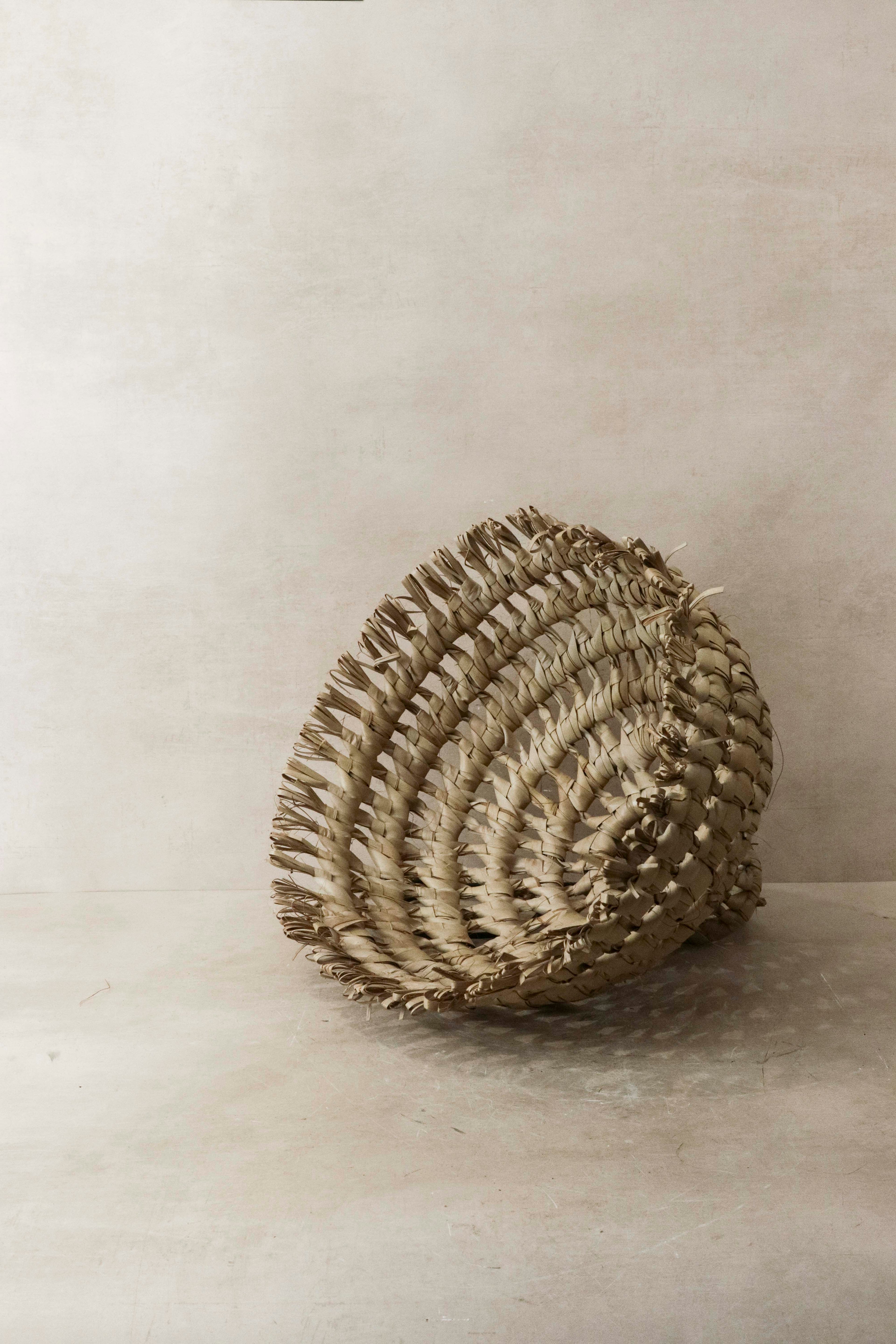 Handmade Palm leaf lamp shade, Mozambique - 13.2