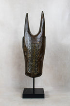 Mali Bull Mask with Repoussé Metal Work - 196.2
