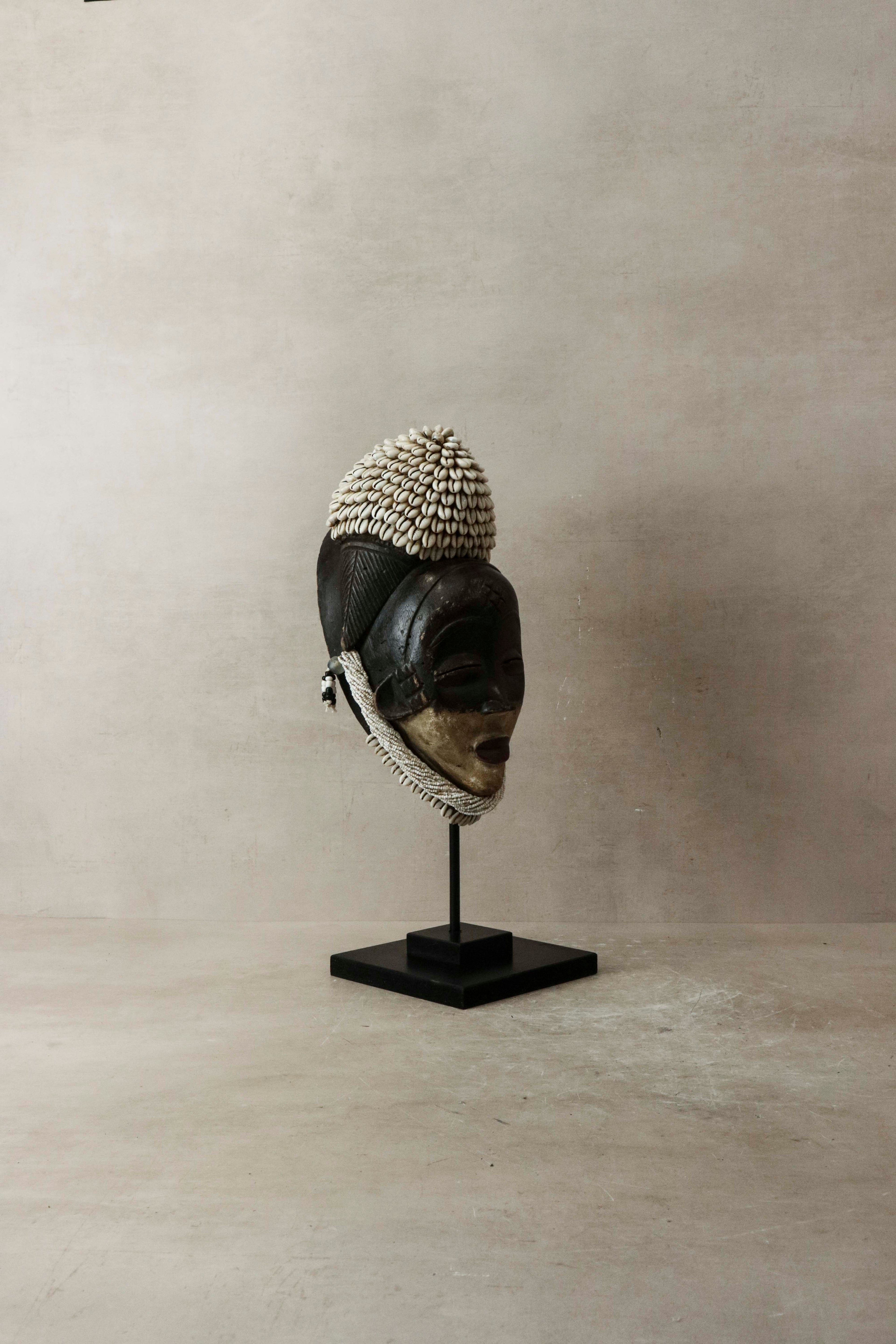 Beaded Punu Mask, Gabon - 6.3