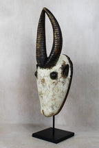 Kwele Ridged-Horn Antelope Mask – Gabon - 110.1