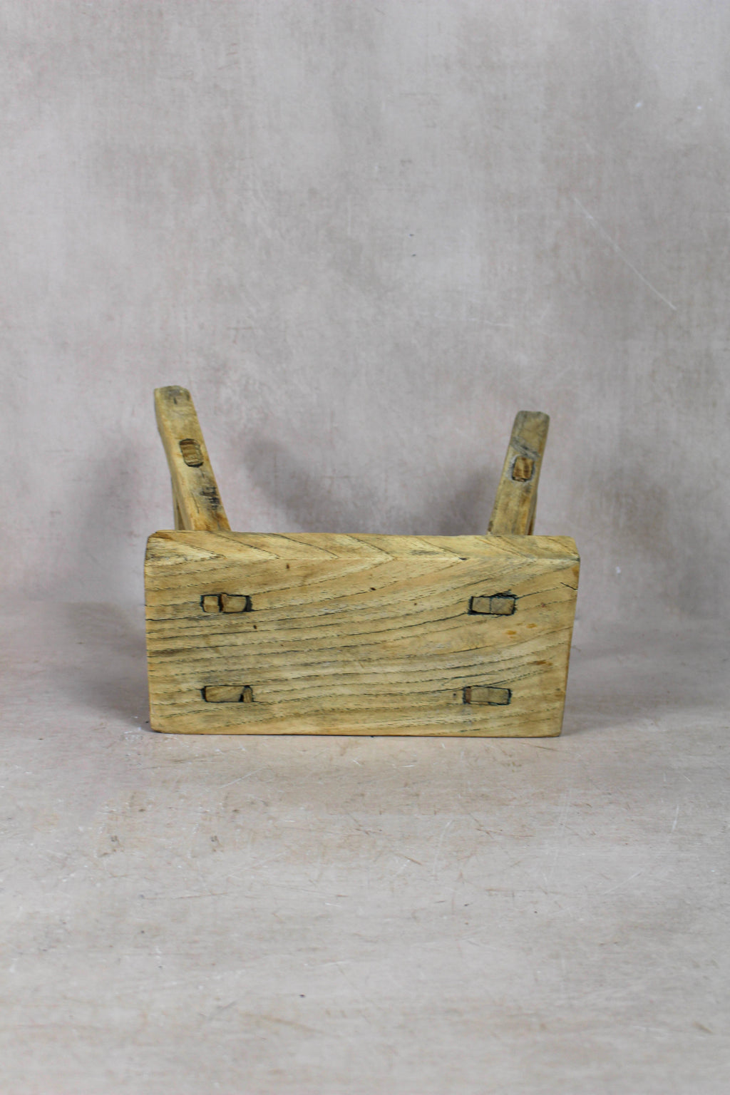 Vintage Rustic Stool Small - Elm wood - 45