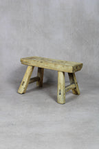 Vintage Rustic Stool Small - Elm wood - 47