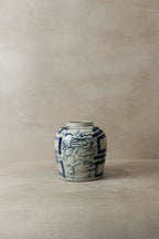 Old Blue & White Porcelain Jar n° 5