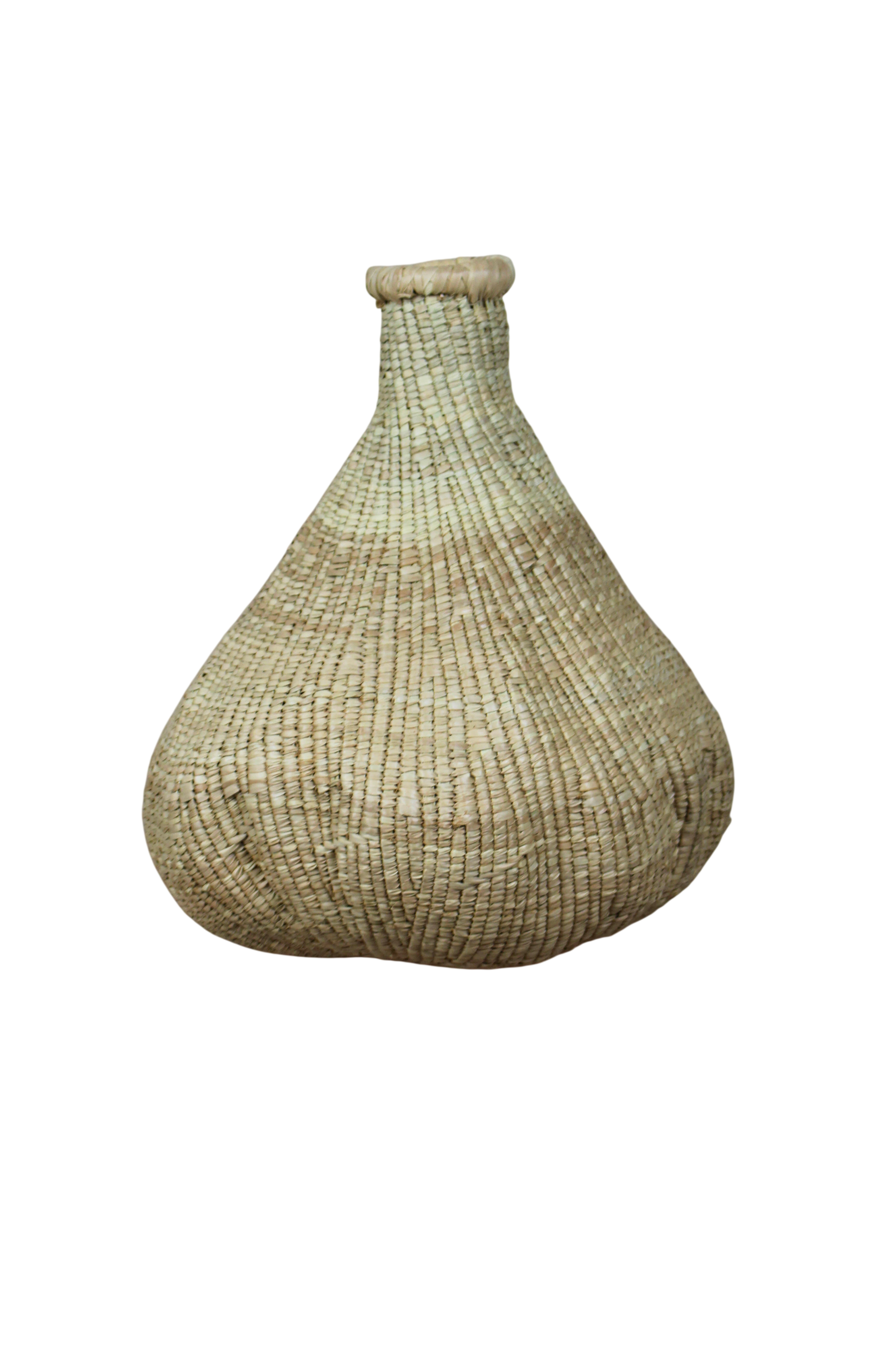 Garlic Gourd woven basket - Zimbabwe - 18.5