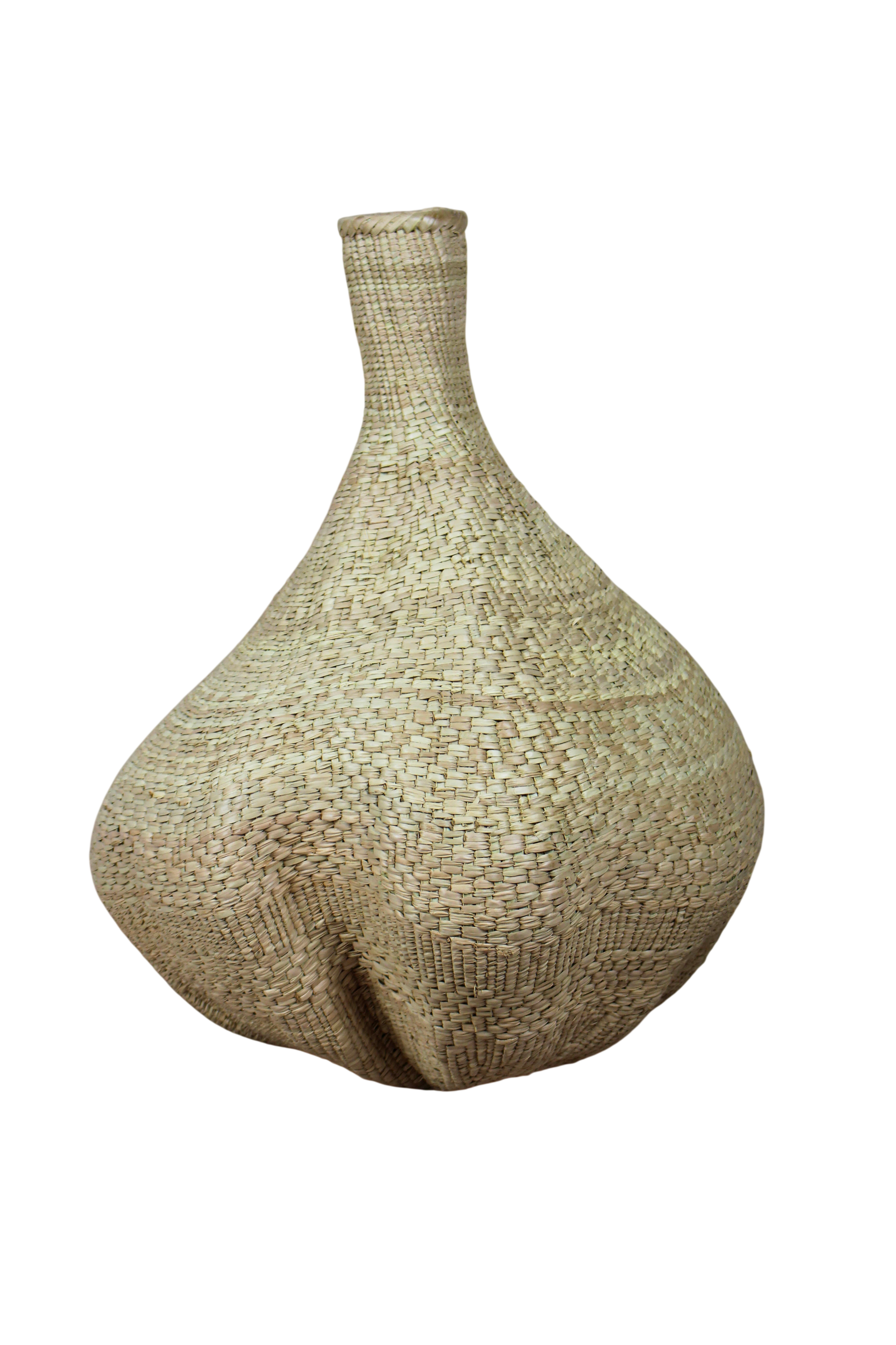 Garlic Gourd woven basket - Zimbabwe - 18.6