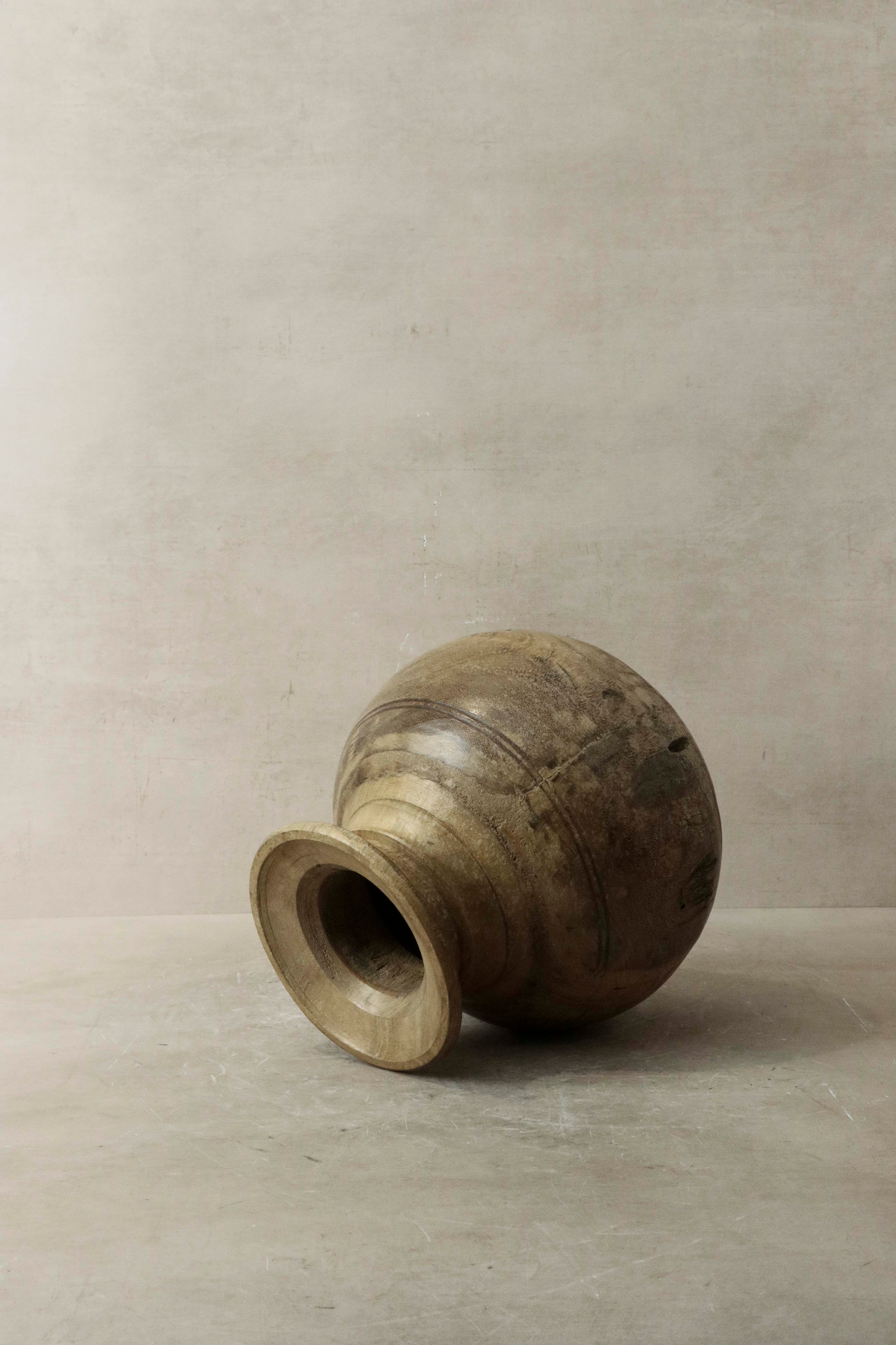 Vintage Teak Vase - 57.3