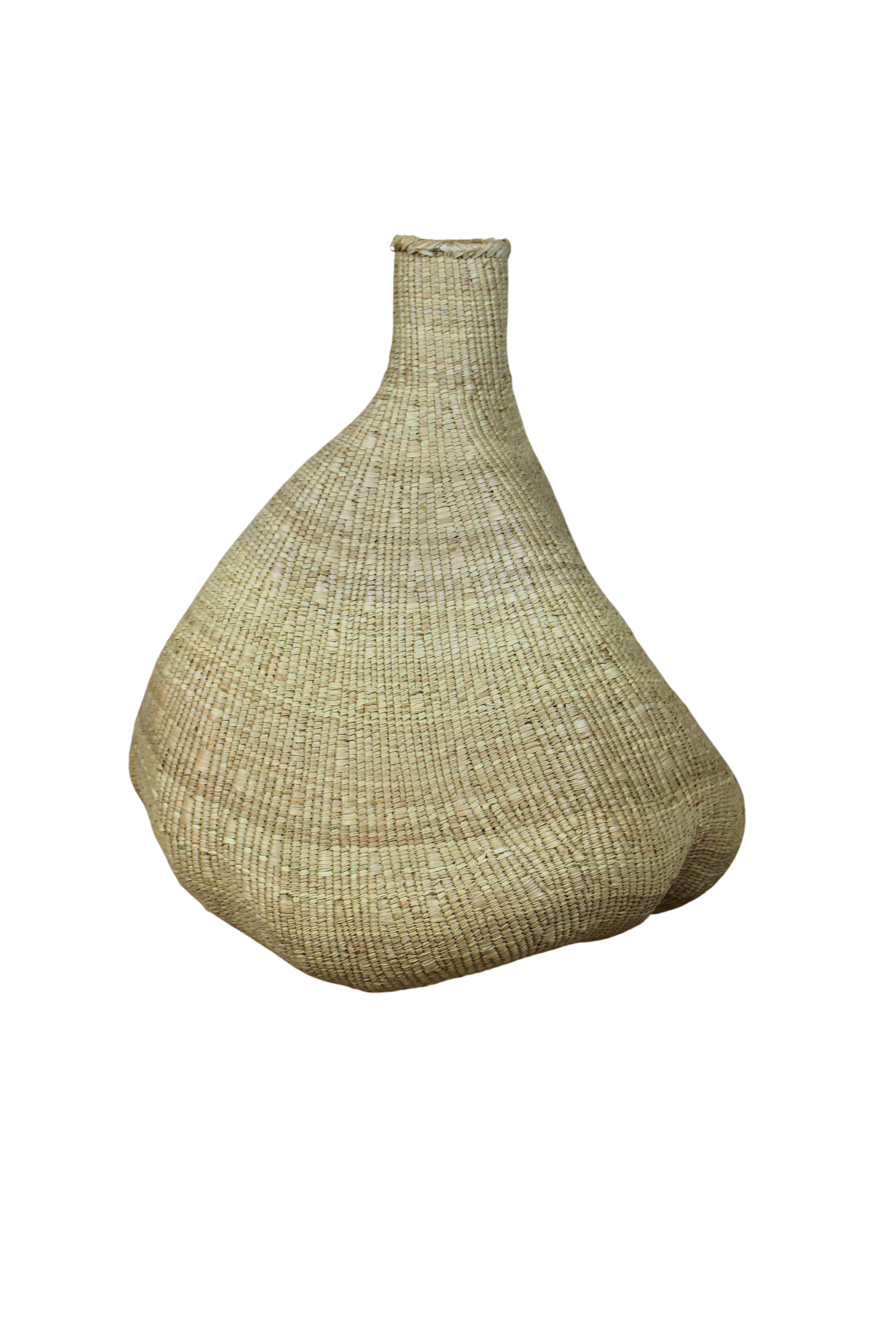 Garlic Gourd woven basket - Zimbabwe - 18.9