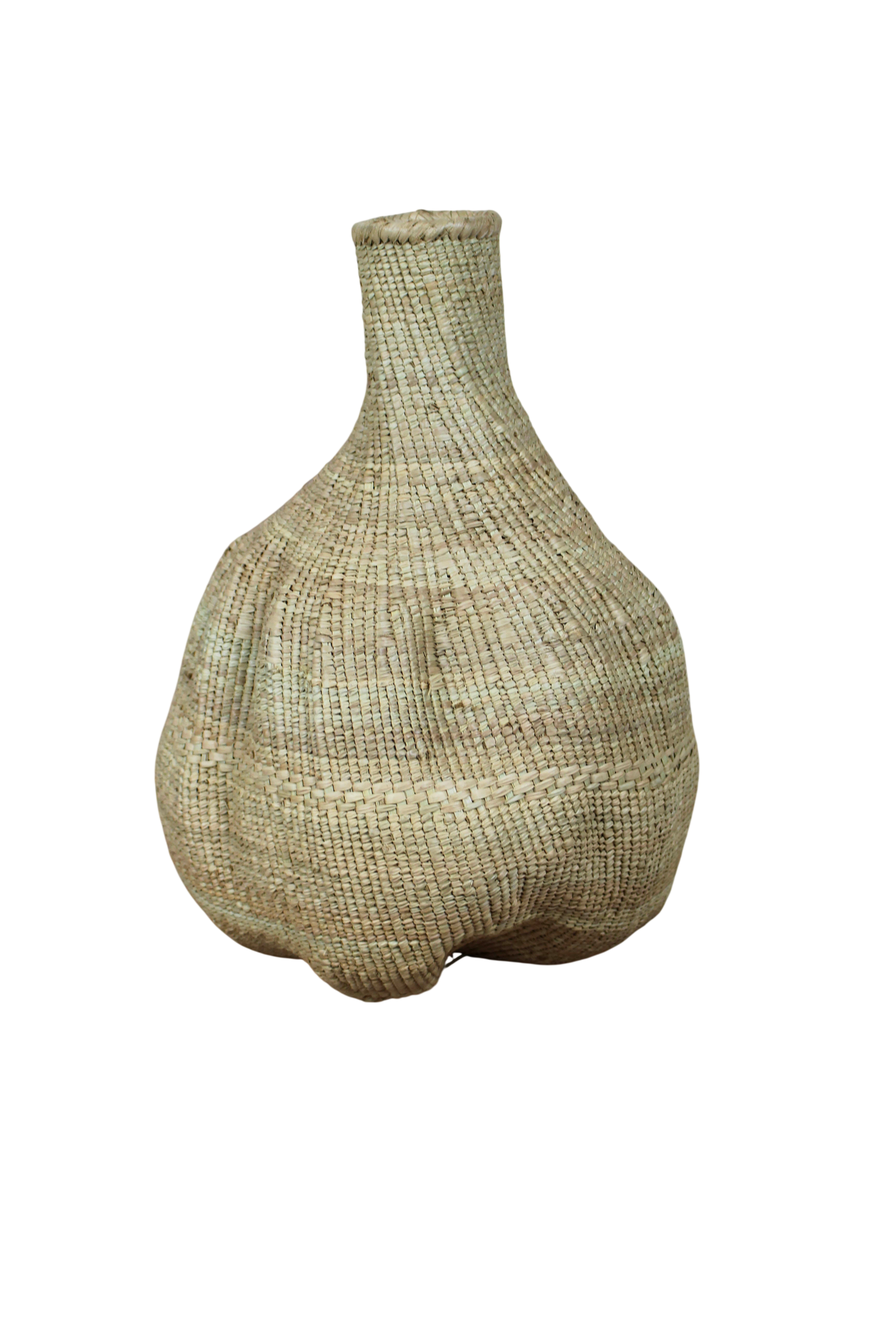 Garlic Gourd woven basket - Zimbabwe - 18.13