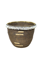 Vintage Tutsi Basket - Rwanda - with Cowrie shells - 106.8