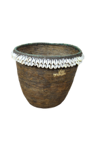 Vintage Tutsi Basket - Rwanda - with Cowrie shells - 106.10