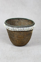Vintage Tutsi Basket - Rwanda - with Cowrie shells - 106.10