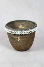 Vintage Tutsi Basket - Rwanda - with Cowrie shells - 106.10