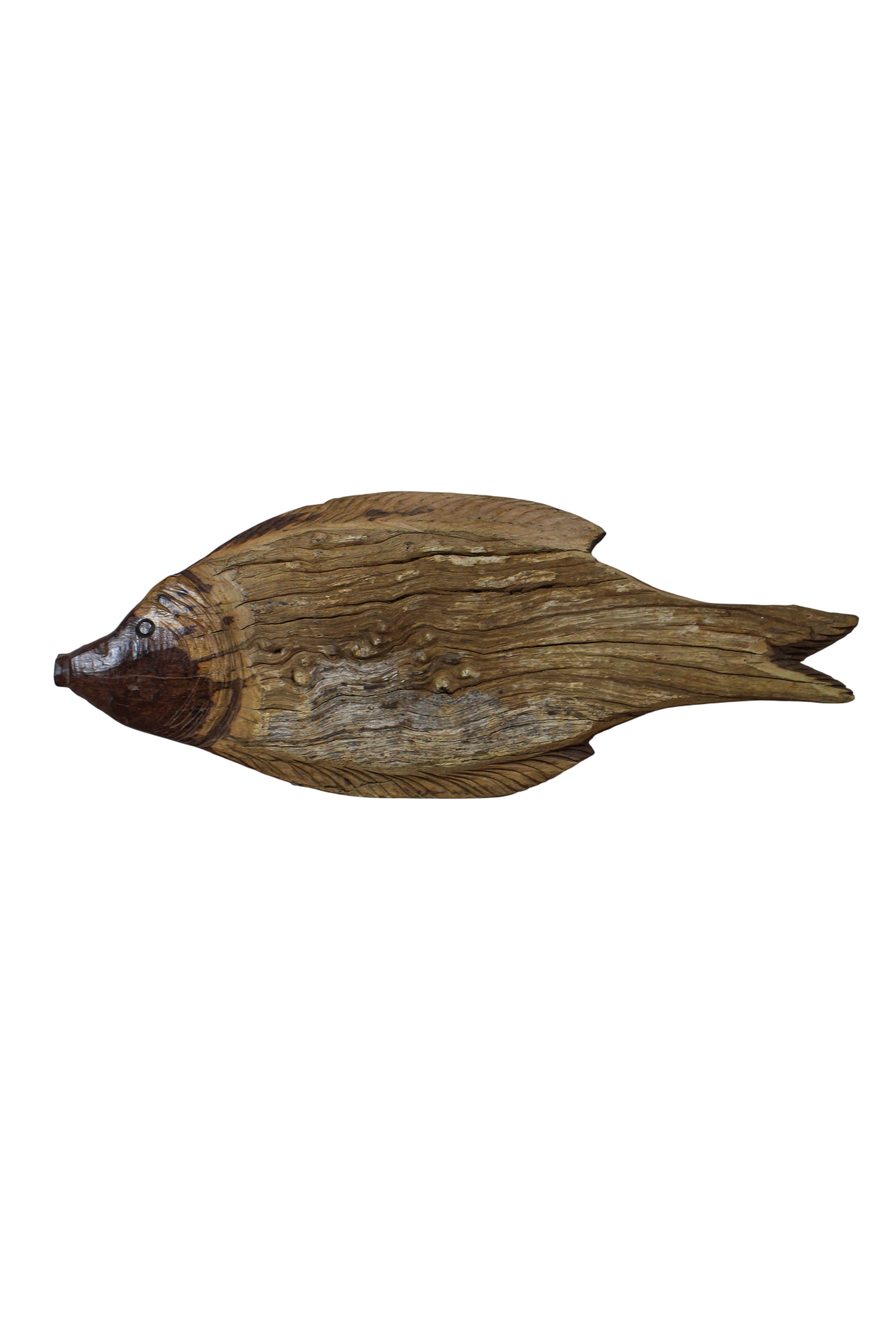 Driftwood Hand Carved Fish - 116.1