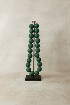Cameroon Clay Beads- Green 36.1