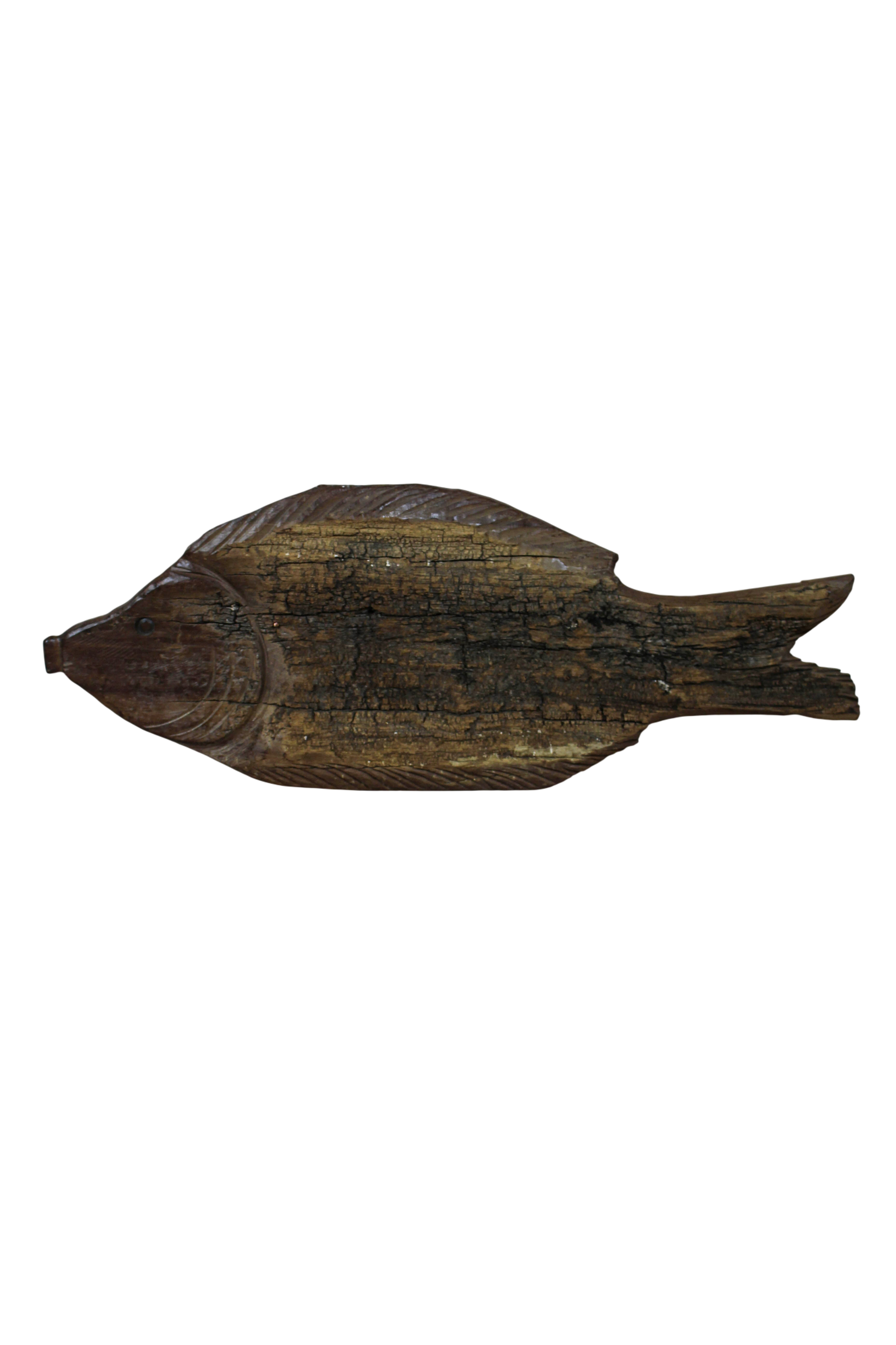 Driftwood Hand Carved Fish - 116.3