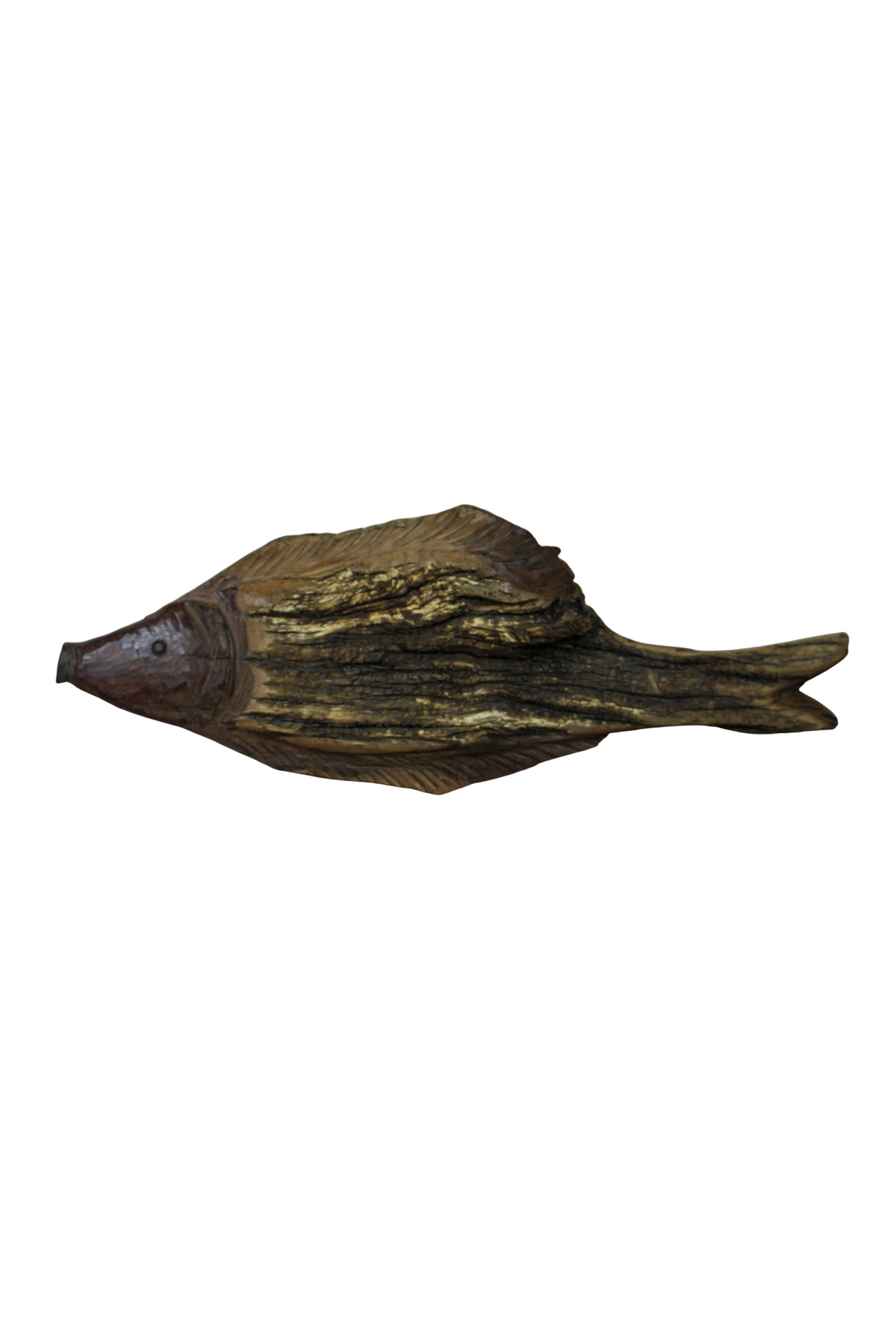Driftwood Hand Carved Fish - 116.4