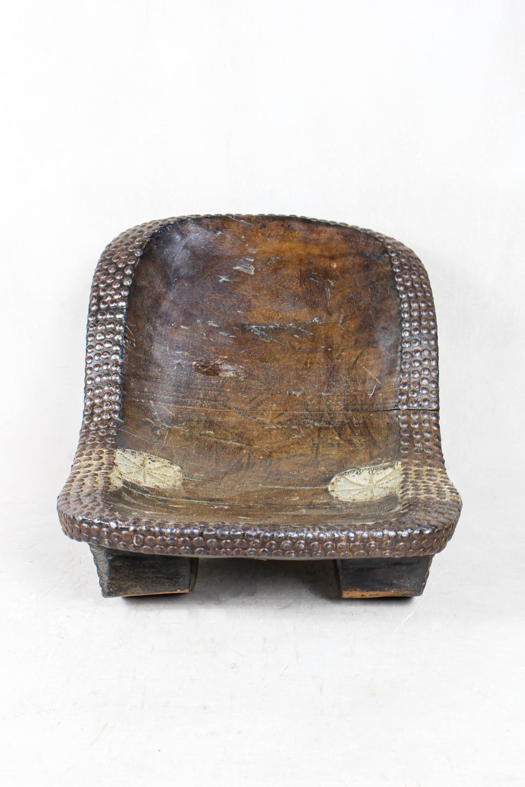 Vintage Rwanda Wood Stool 221.1