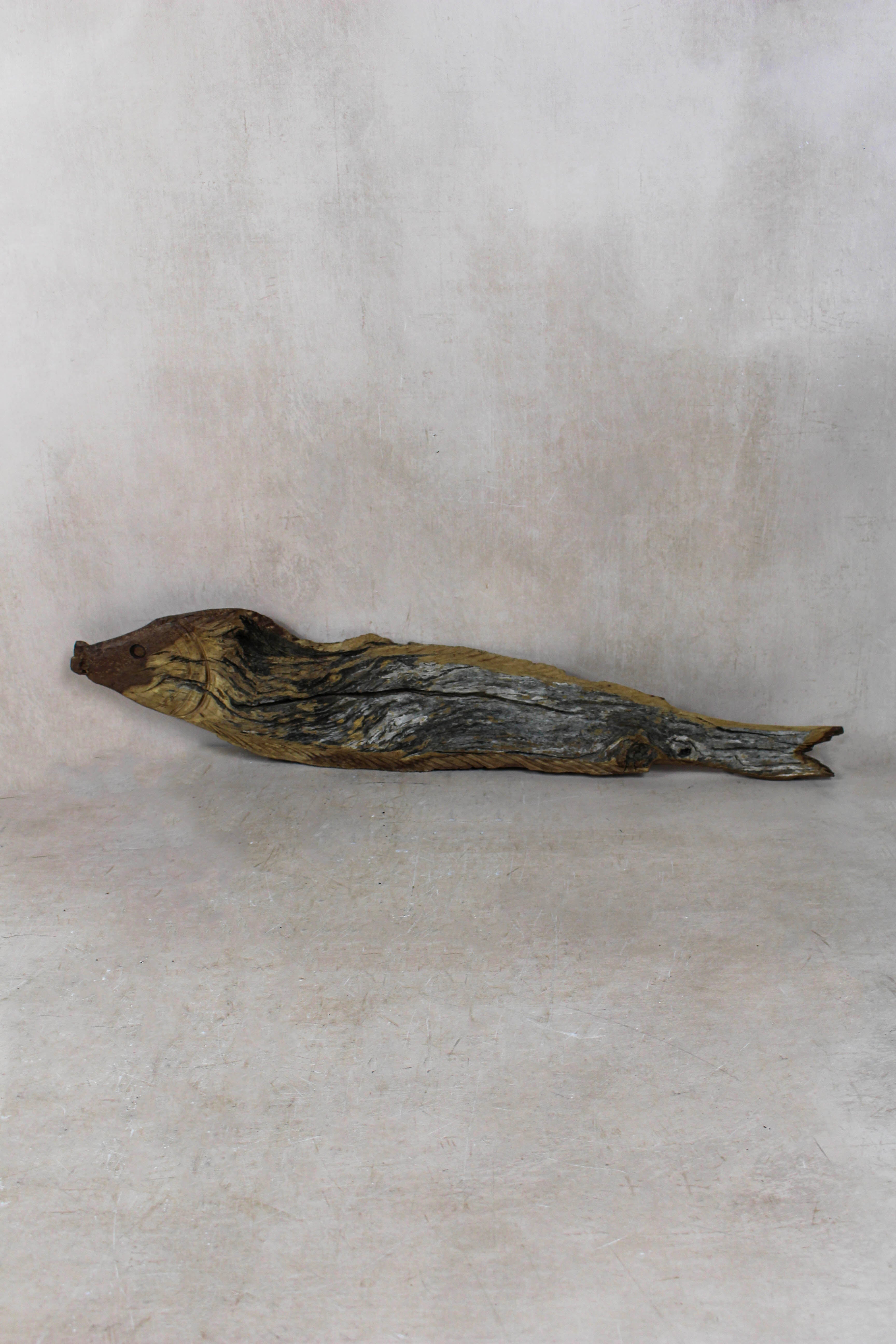 Driftwood Hand Carved Fish - 116.5