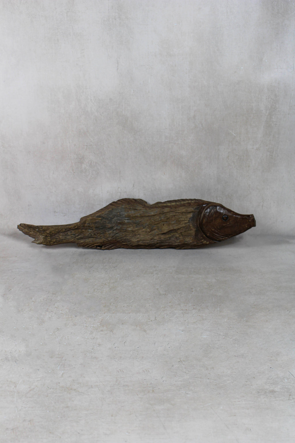 Driftwood Hand Carved Fish - 116.8