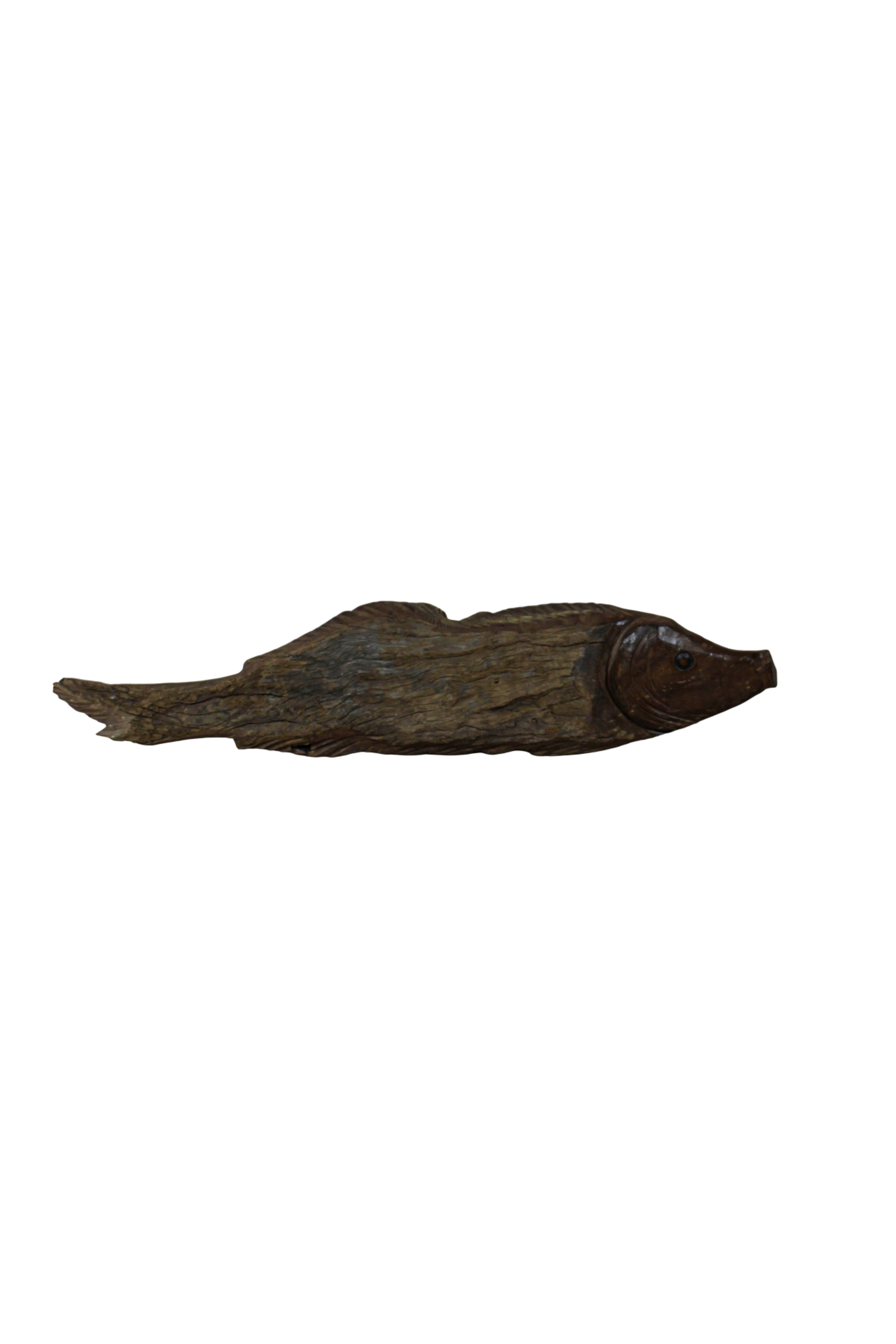 Driftwood Hand Carved Fish - 116.8
