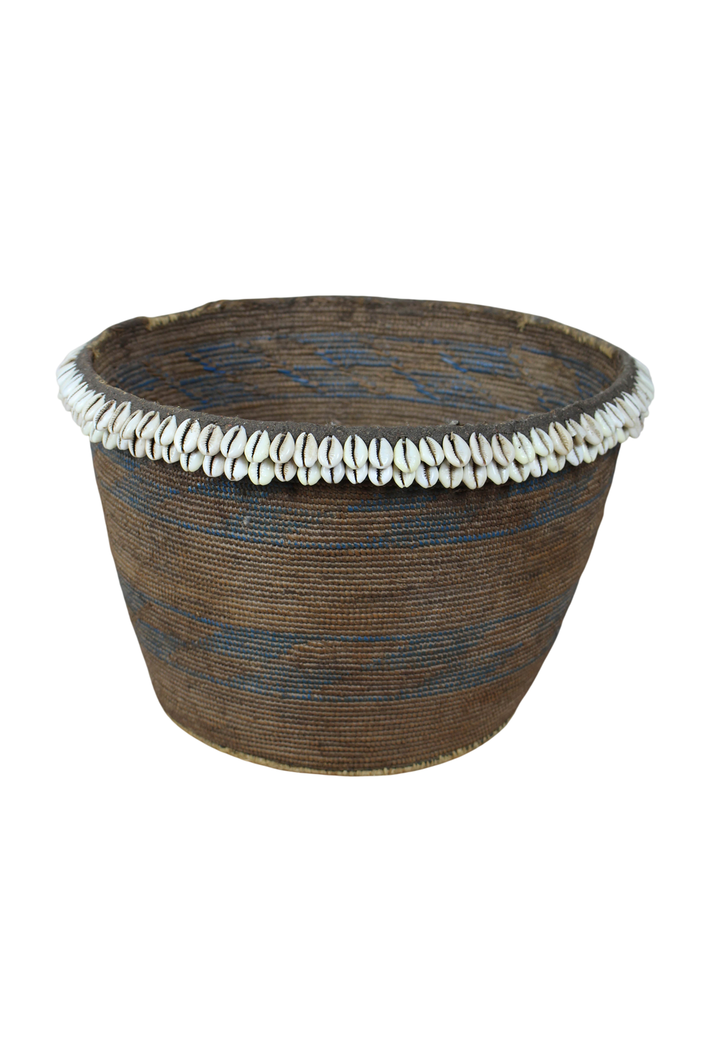 Vintage Tutsi Basket - Rwanda - with Cowrie shells - 106.12