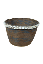 Vintage Tutsi Basket - Rwanda - with Cowrie shells - 106.12