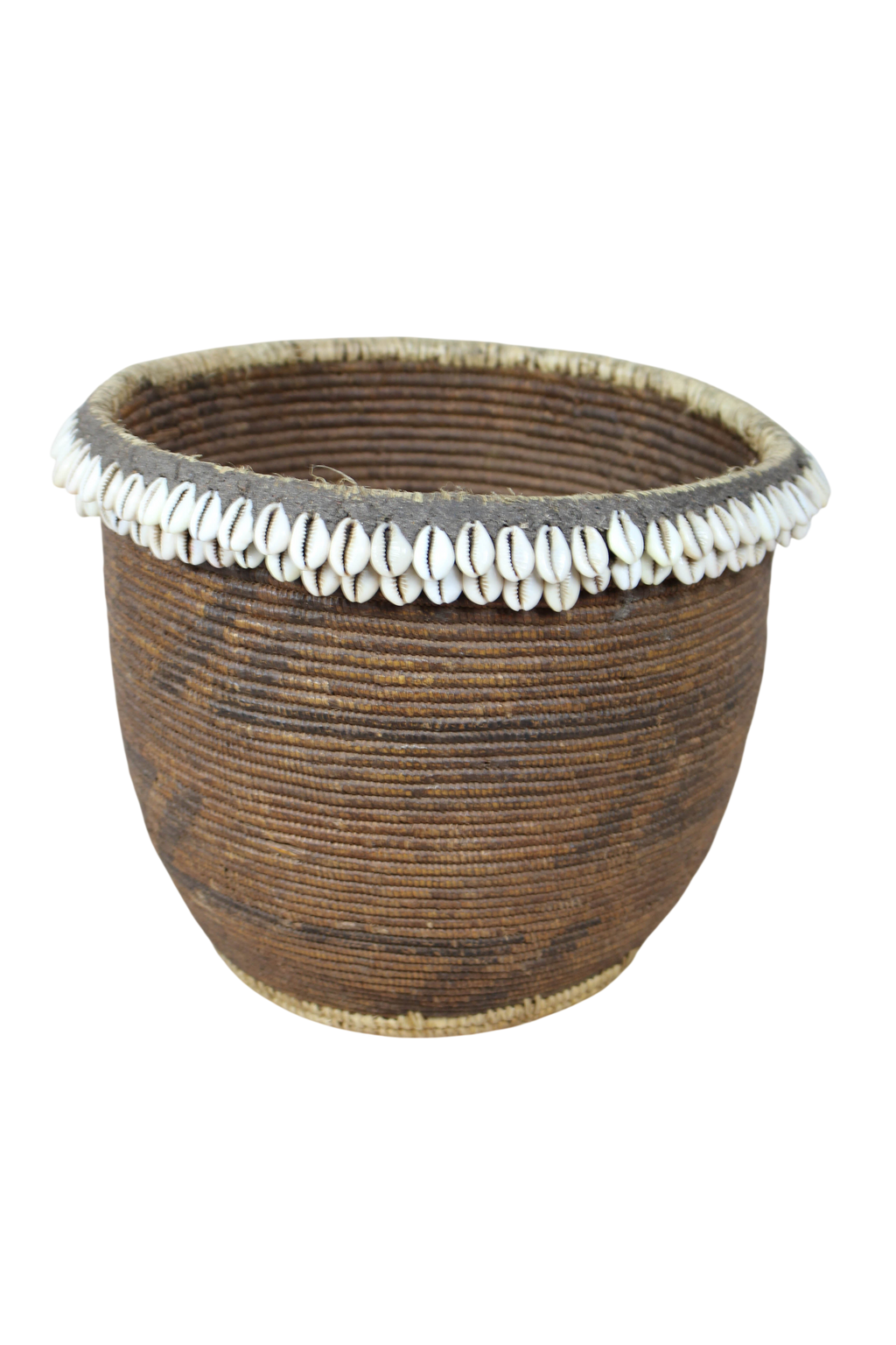 Vintage Tutsi Basket - Rwanda - with Cowrie shells - 106.13
