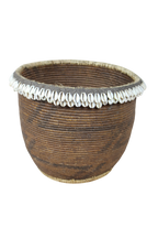 Vintage Tutsi Basket - Rwanda - with Cowrie shells - 106.13