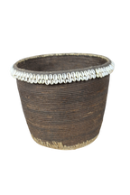 Vintage Tutsi Basket - Rwanda - with Cowrie shells - 106.14