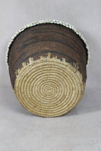 Vintage Tutsi Basket - Rwanda - with Cowrie shells - 106.14