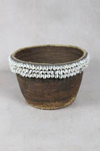 Vintage Tutsi Basket - Rwanda - with Cowrie shells - 106.15