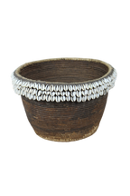 Vintage Tutsi Basket - Rwanda - with Cowrie shells - 106.15