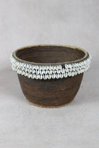 Vintage Tutsi Basket - Rwanda - with Cowrie shells - 106.15