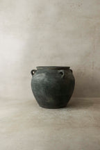 Vintage Dark pot with ears - E4.21