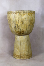 Tapered Wood Side Table - Cameroon - 93.8