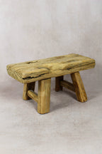 Vintage Rustic Stool Small - Elm wood - 51