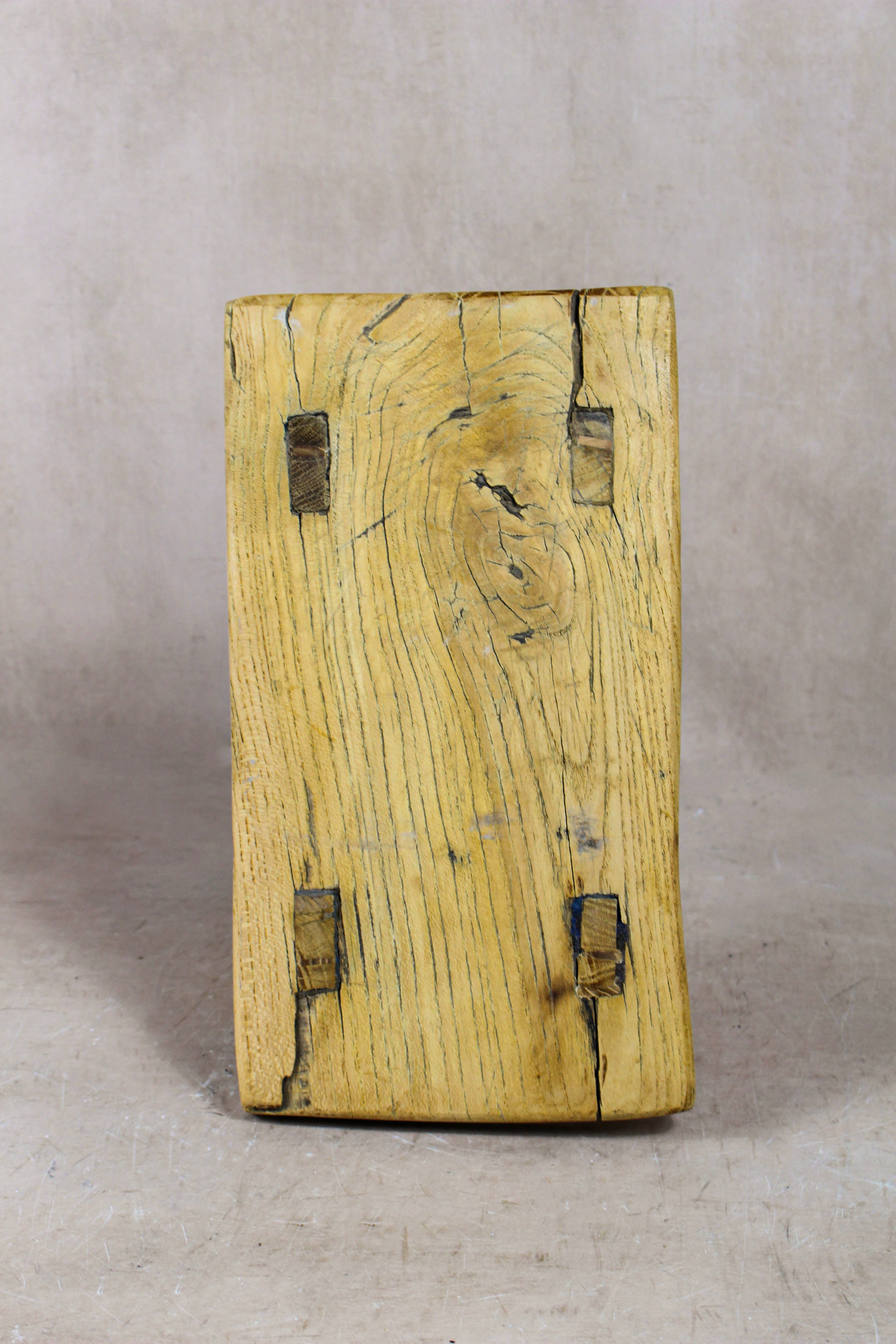 Vintage Rustic Stool Small - Elm wood - 54