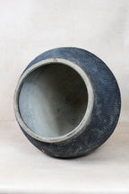 Vintage Textured Grey Pot - VT10