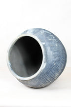 Vintage Textured Grey Pot - VT12