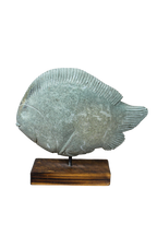Stone Fish Sculpture - Zimbabwe - 159.5