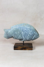 Stone Fish Sculpture - Zimbabwe - 159.7