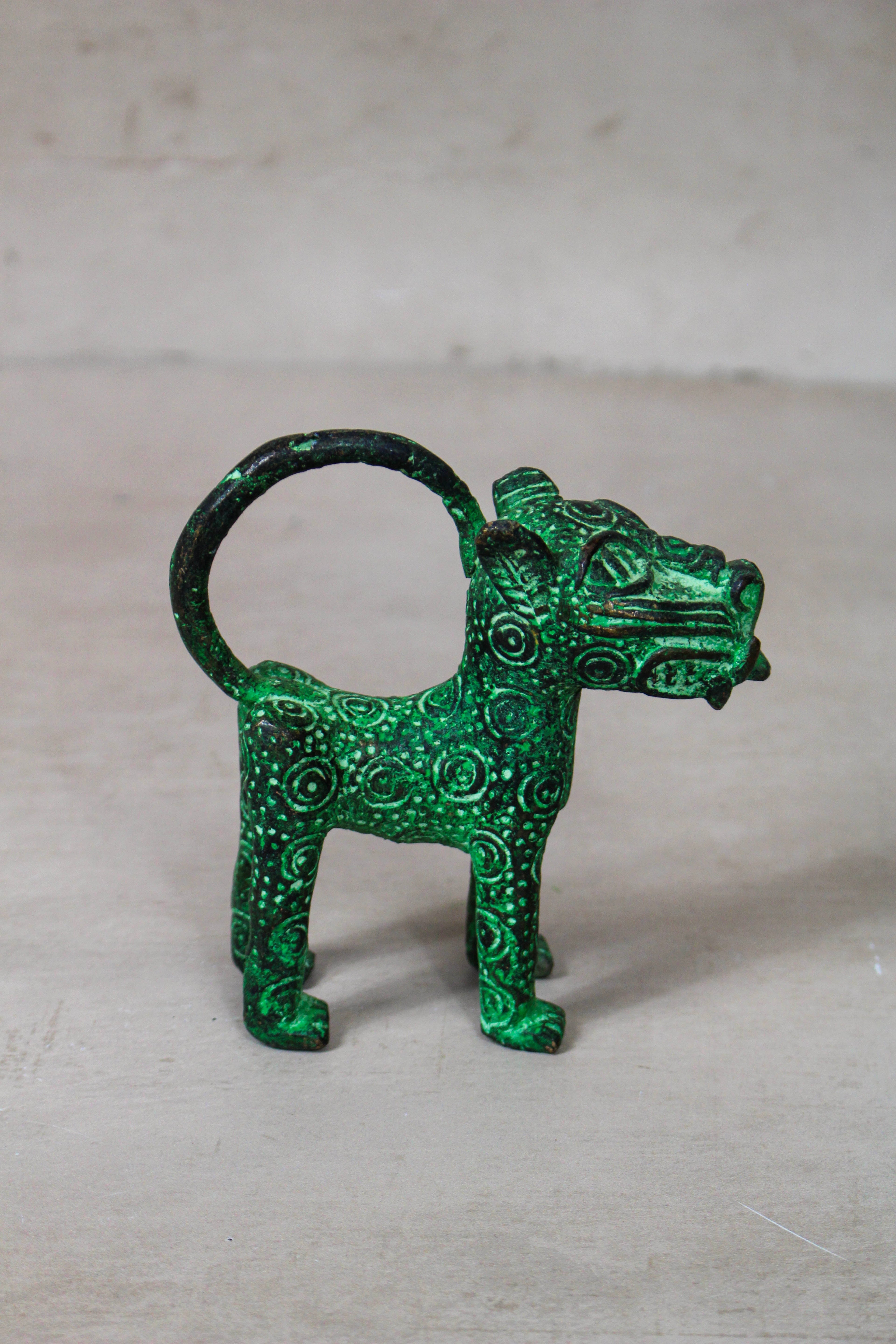 Benin Bronze Leopard sculpture - 56.19