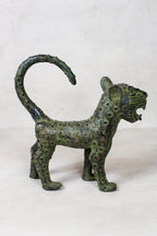 Benin Bronze Leopard sculpture - Large 107.1